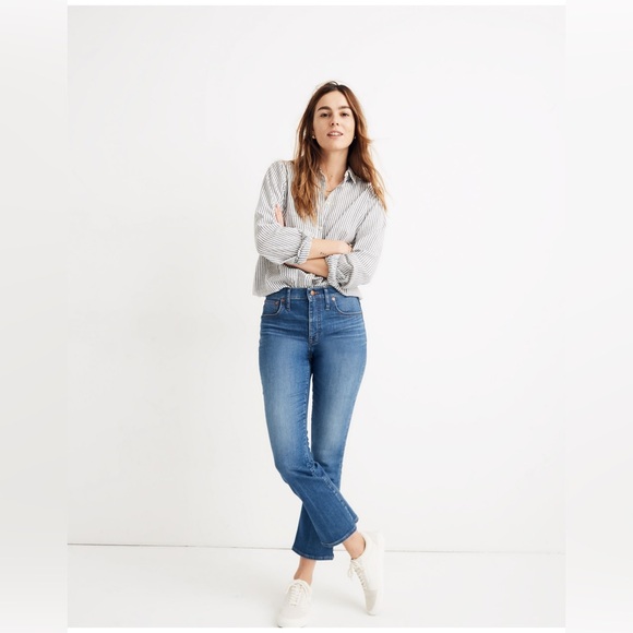 Madewell Cali Demi-Boot Jeans in Tierney Wash: Eco‎ Edition - Picture 1 of 6